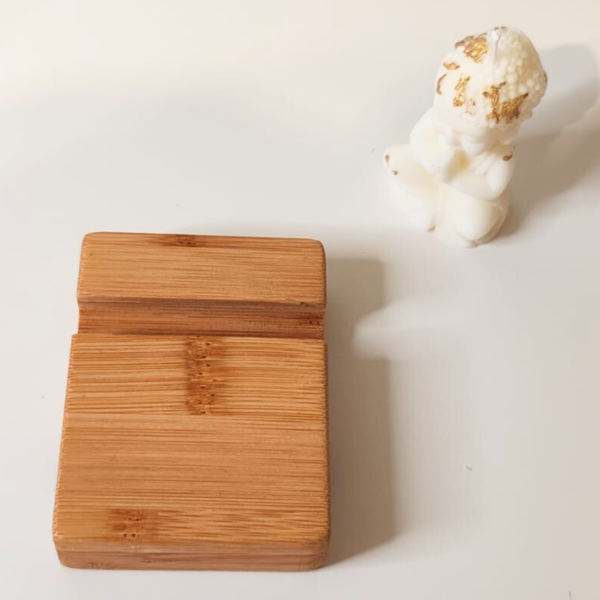 Soporte de Bambú para Móviles y Tablets – Diseño Elegante y Funcional - Imagen 2