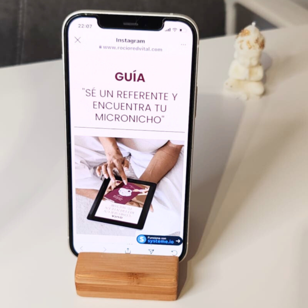 Soporte de Bambú para Móviles y Tablets – Diseño Elegante y Funcional - Imagen 5