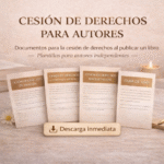 Cesión de derechos de autor para publicar tu libro | Pack para autores