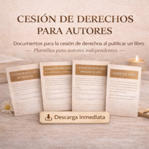 Cesión de derechos de autor para publicar tu libro | Pack para autores